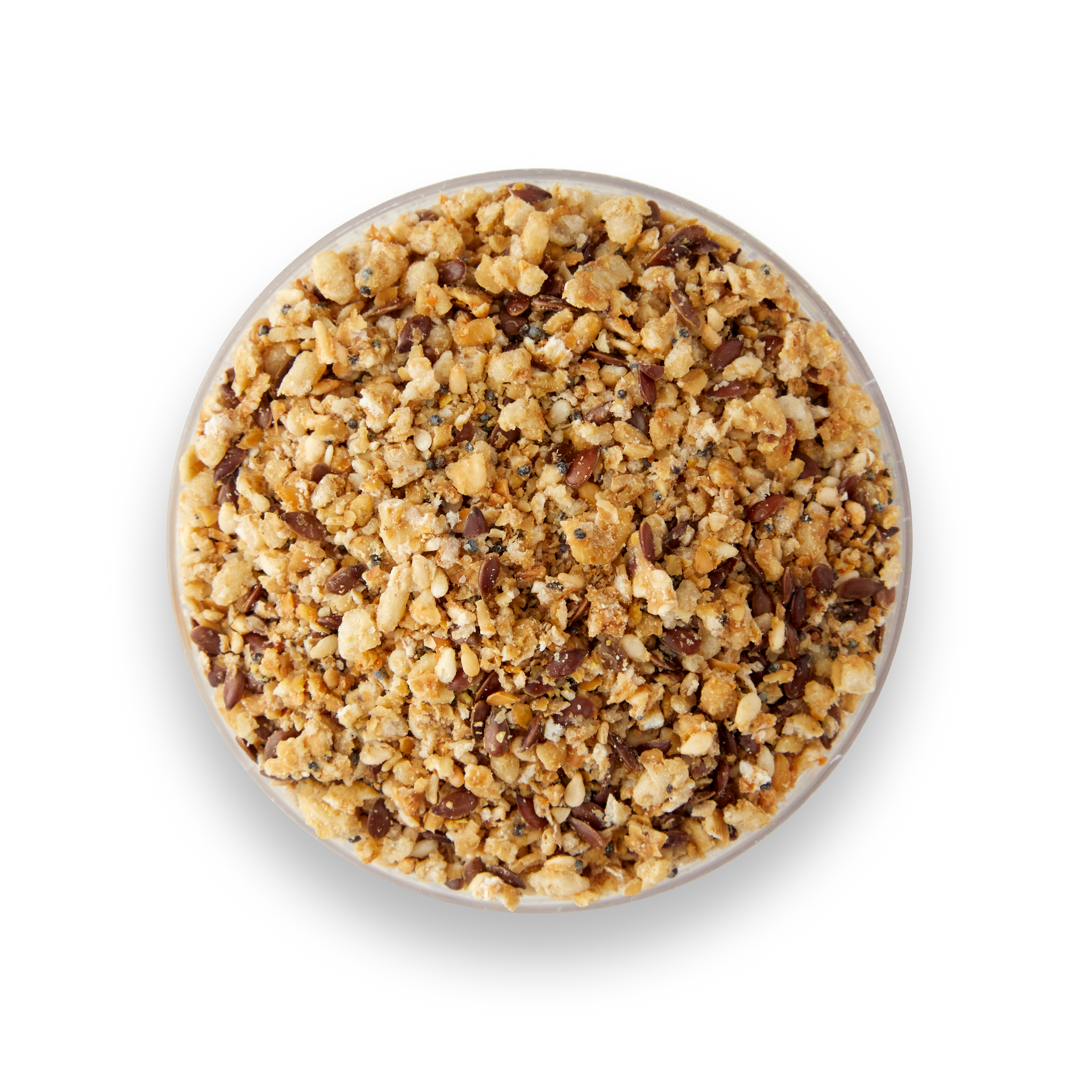 Slated granola seeds